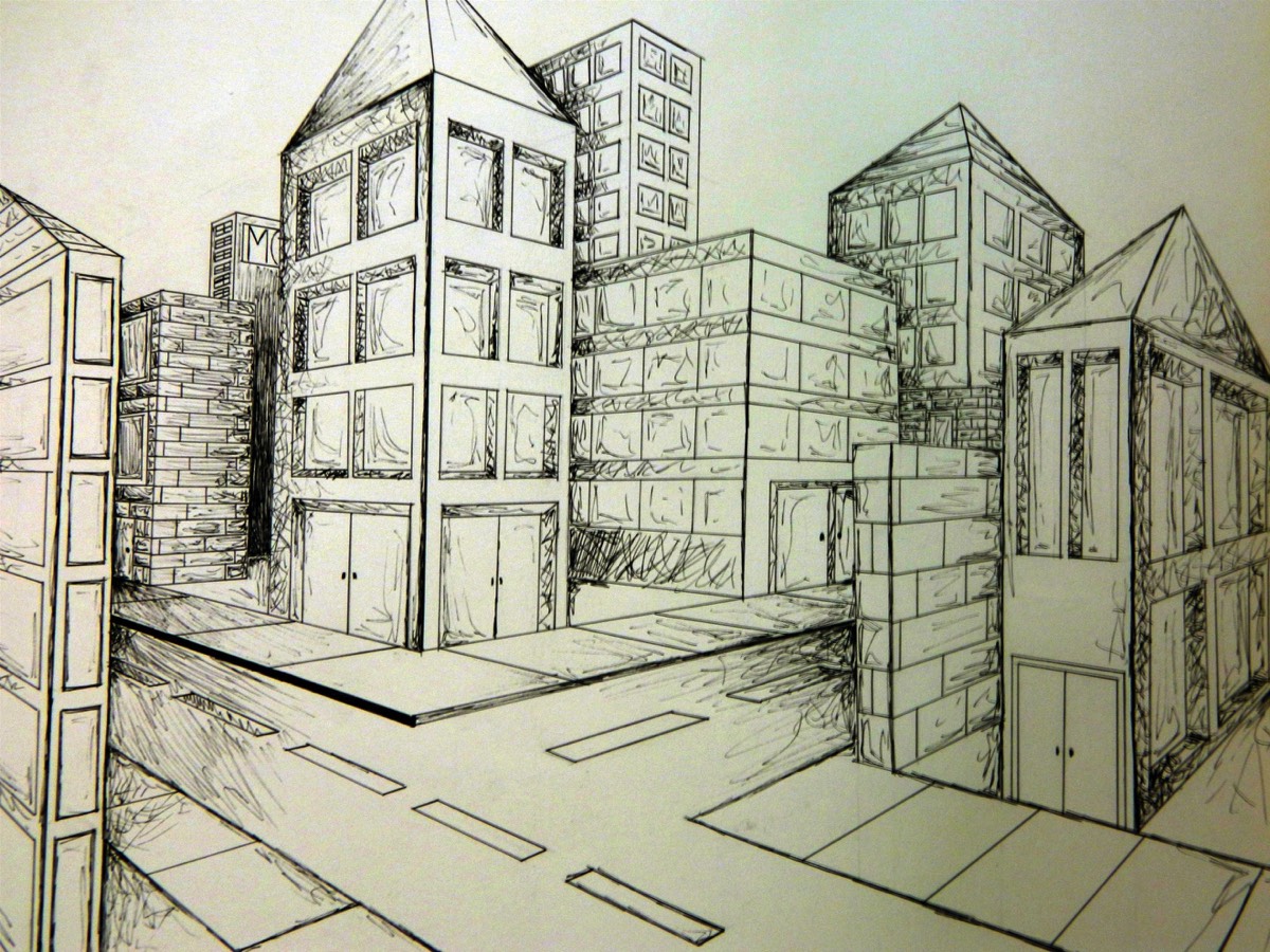 two point perspective art